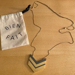 Madewell Arrowstack Necklace - vintage gold